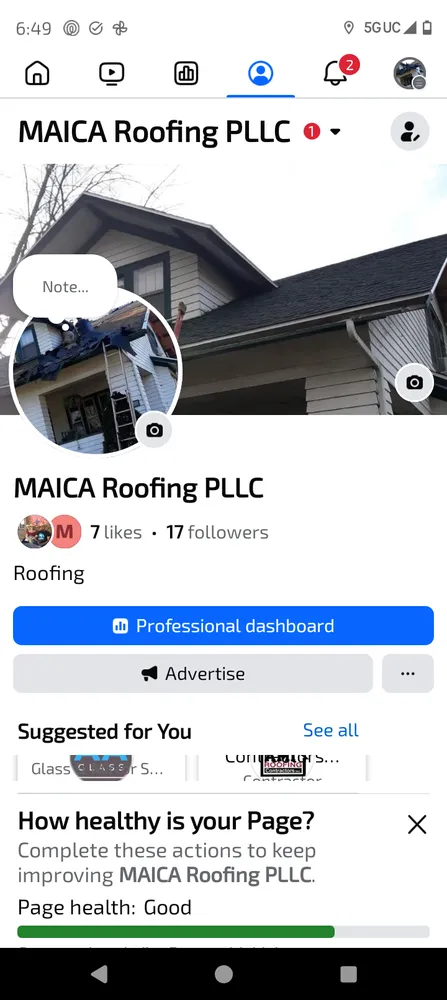 Slide of Maica Roofing