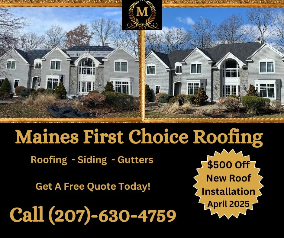 Slide of Maine's First Choice Roofing