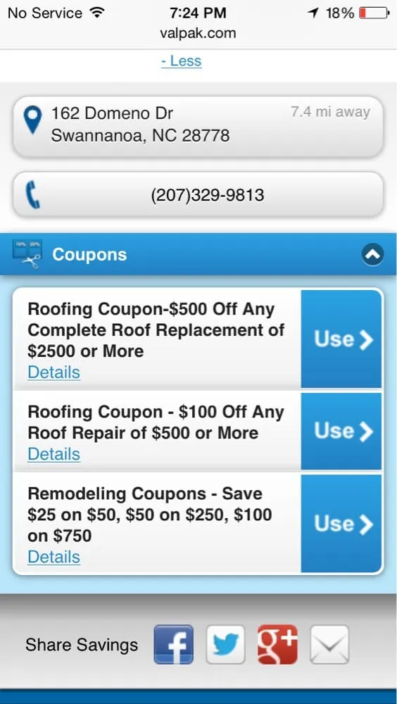 Slide of Mainly Roofing