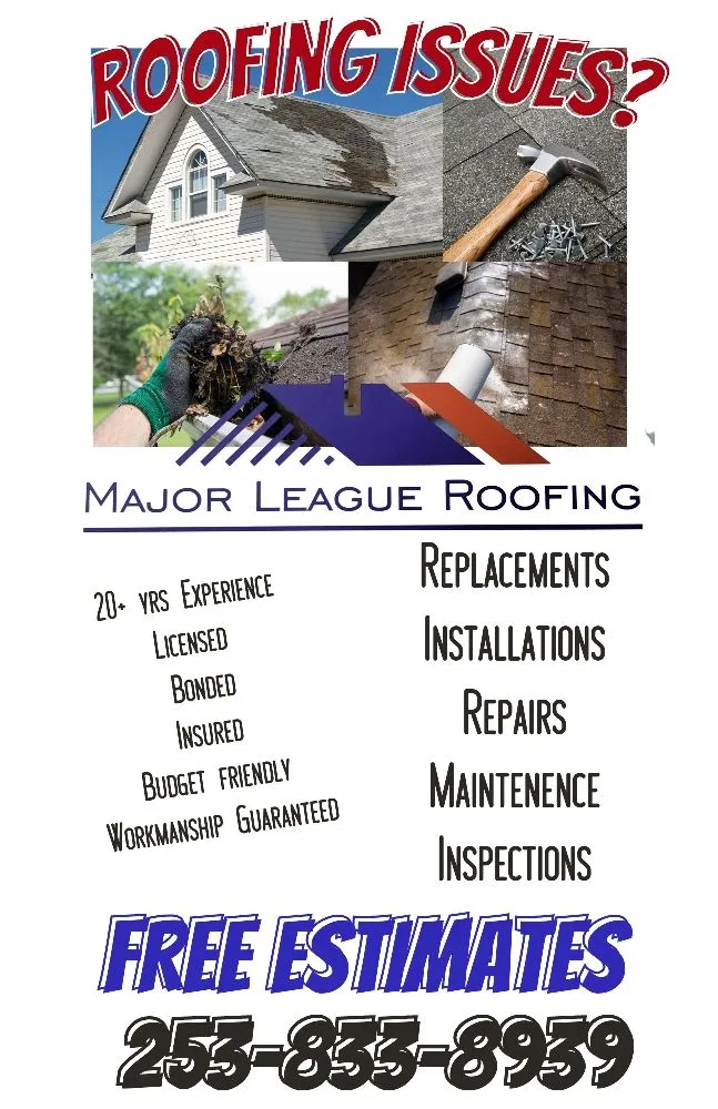 Slide of Major League Roofing