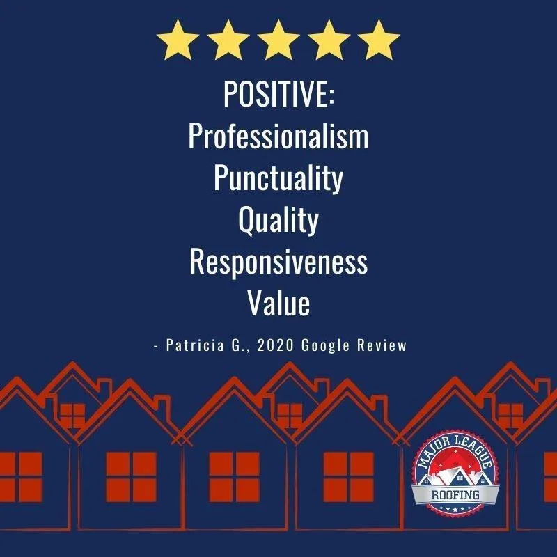 Slide of Major League Roofing