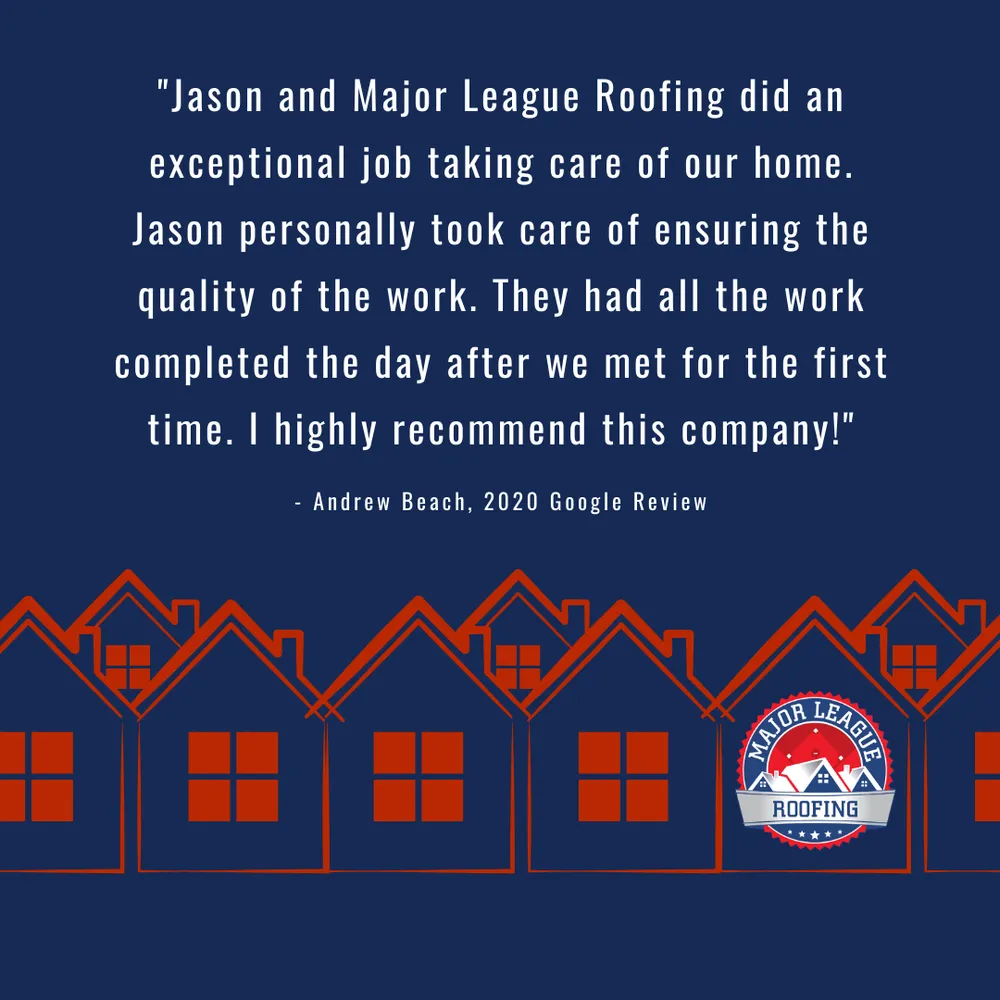 Slide of Major League Roofing