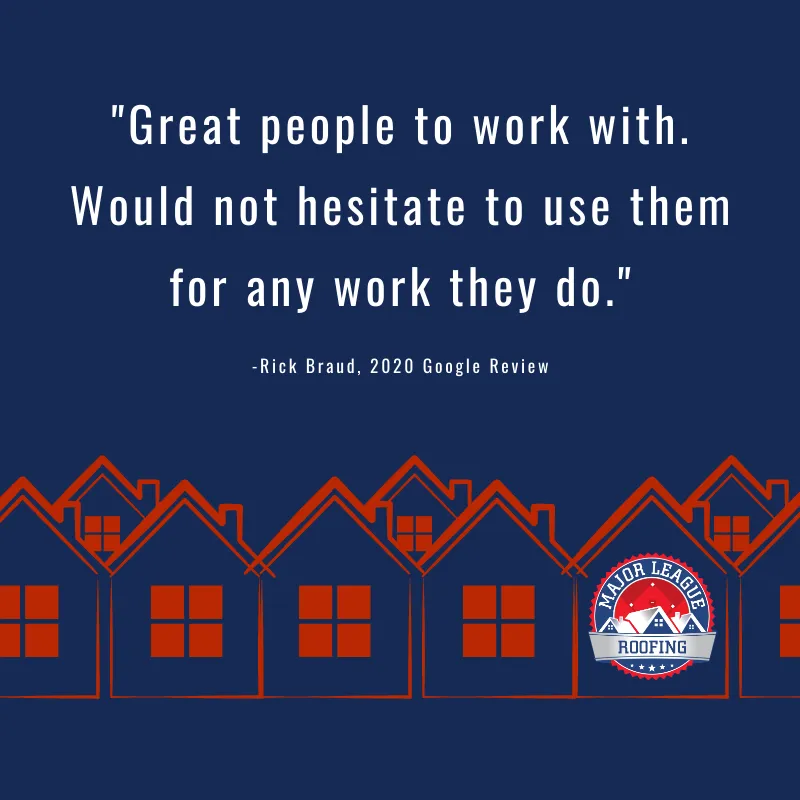 Slide of Major League Roofing