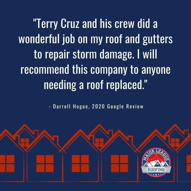 Slide of Major League Roofing