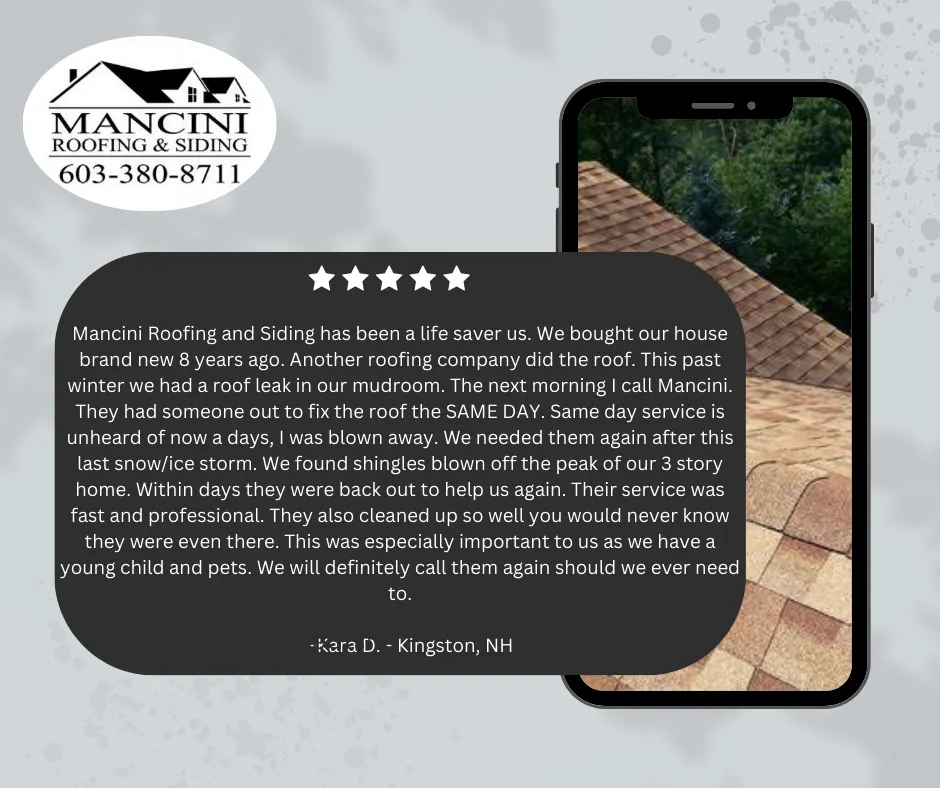 Slide of Mancini Roofing and Siding