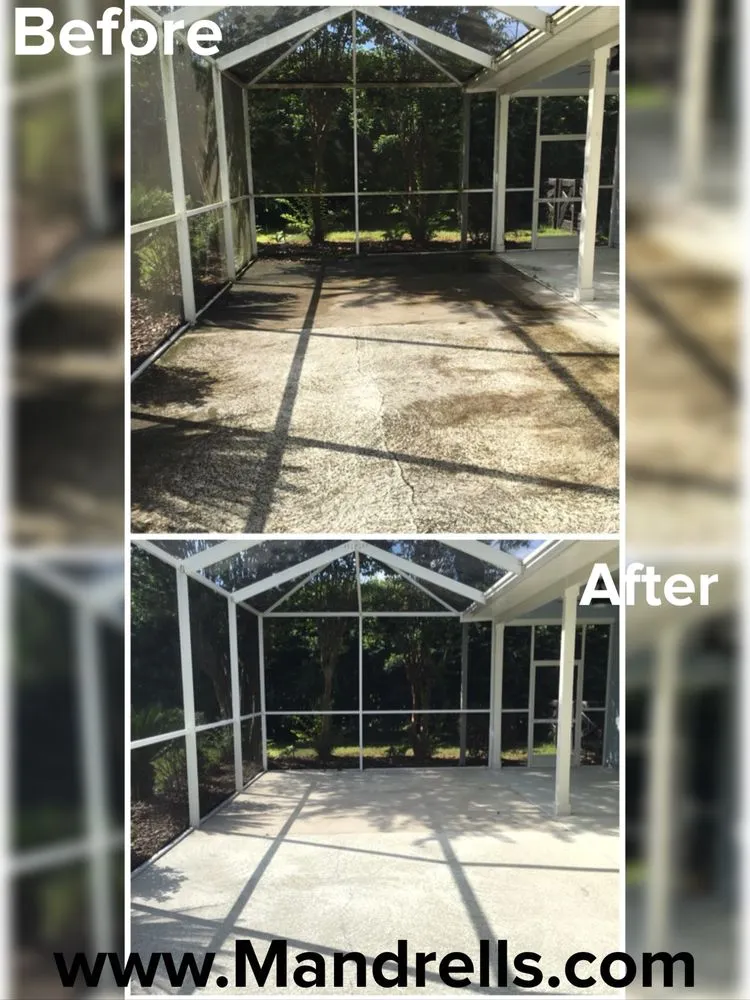 Slide of Mandrell's Pressure Cleaning