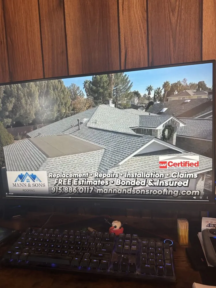 Slide of Mann & Sons Roofing