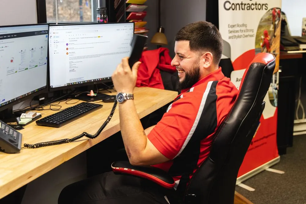 Slide of Manny Roofing