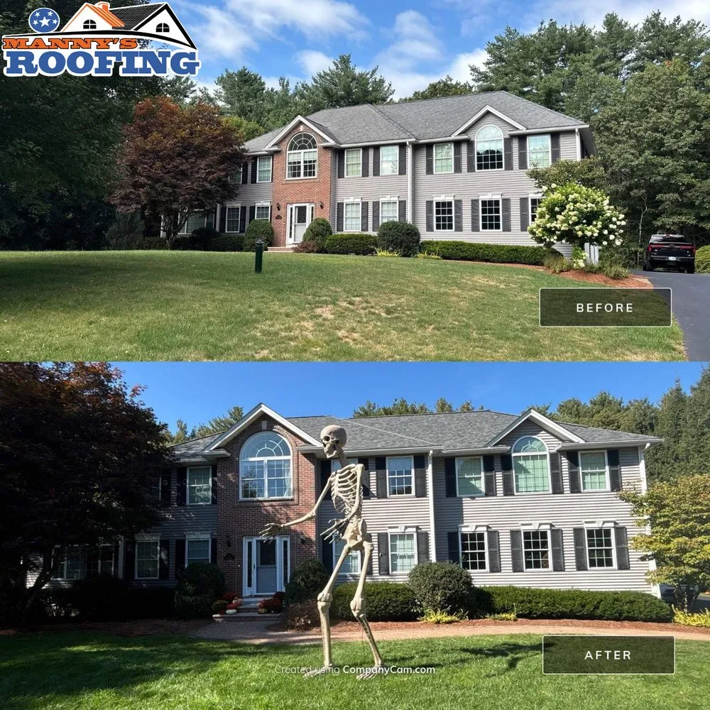 Slide of Manny's Roofing