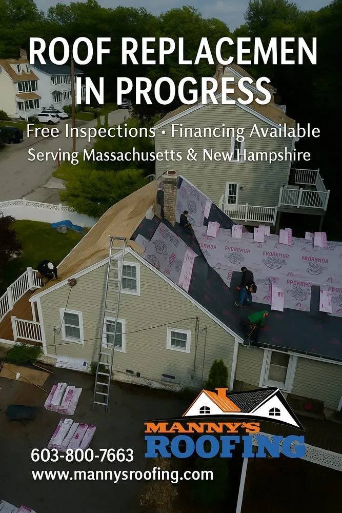 Slide of Manny's Roofing