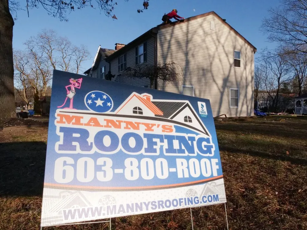 Slide of Manny's Roofing