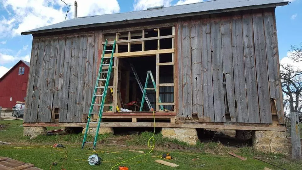 Slide of Mapes Construction