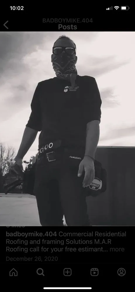 Slide of MAR Roofing