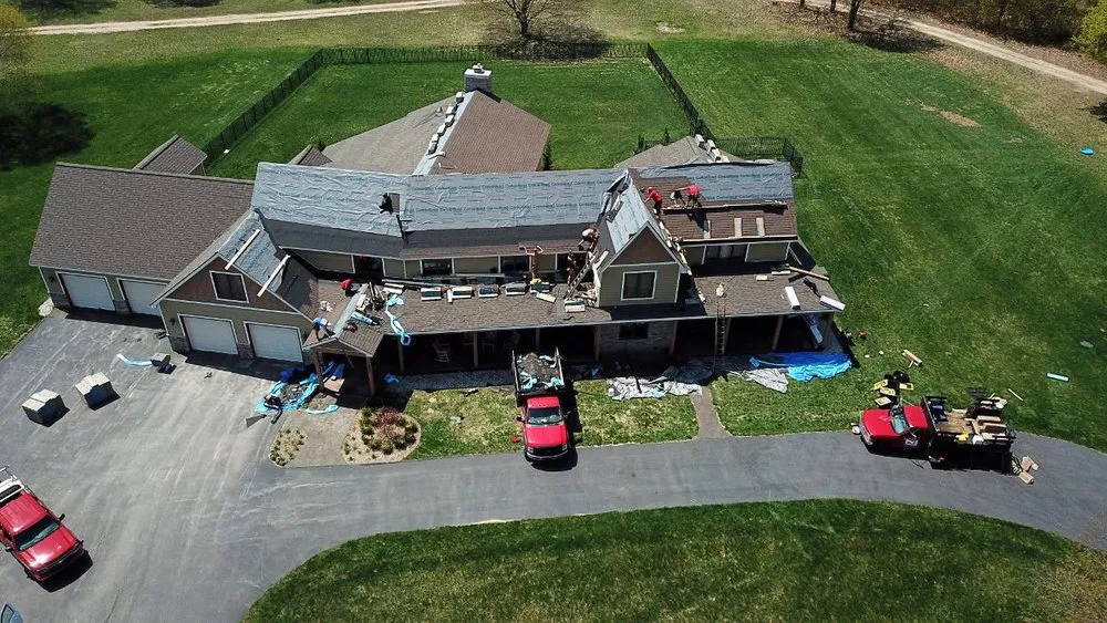 Expert flat roof repair in Williamsburg, MI by Mariage Roofing Company