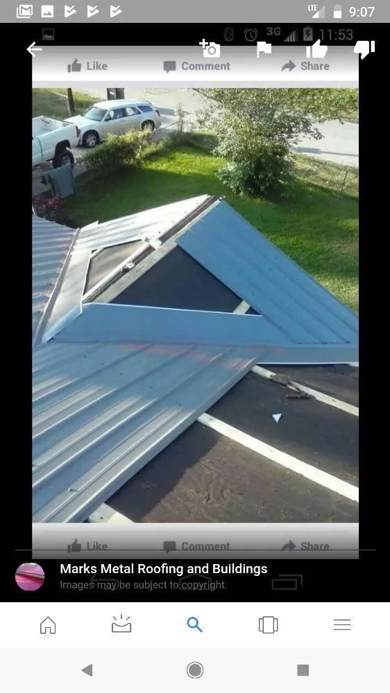 Slide of Marks Metal Roofing