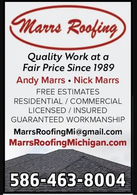 Marrs Roofing Logo