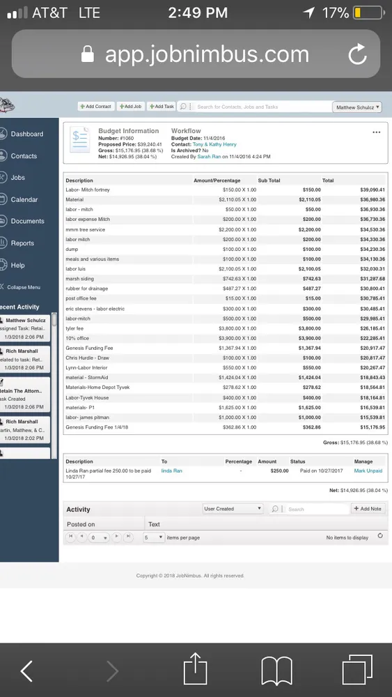 Slide of Martin Ran Restorations