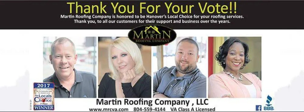 Slide of Martin Roofing Company