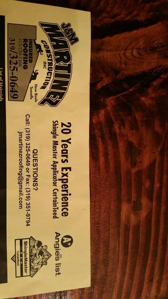 Slide of Martinez Roofing & Construction