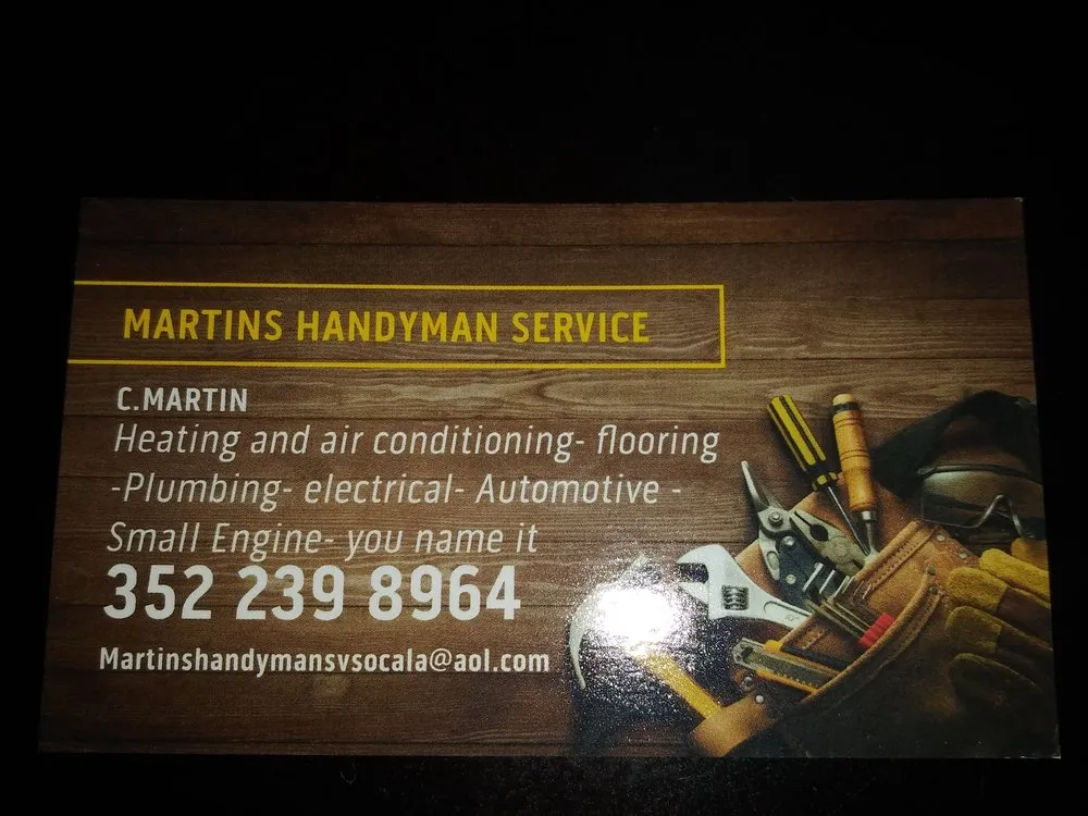 Slide of Martins Handyman