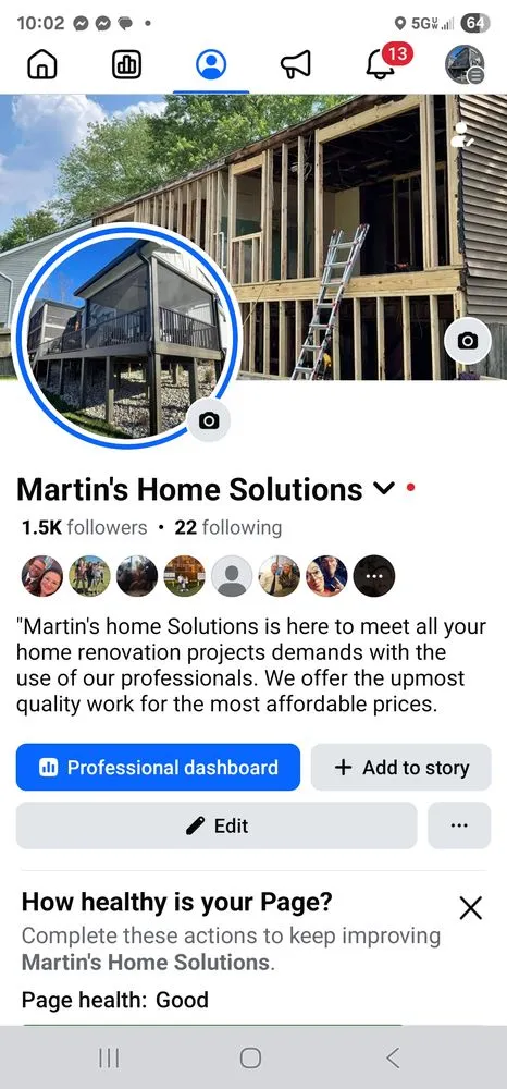 Slide of Martin's Home Solutions