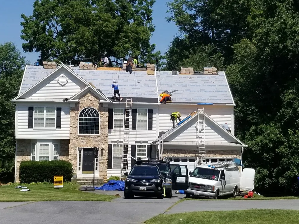 Expert metal roofing installation after storm damage across Lutherville-Timonium, MD - Maryland Building Corp