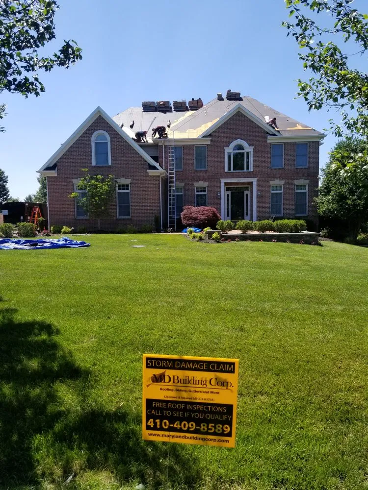 Emergency roof leak repair experts serving Lutherville-Timonium, MD - Maryland Building Corp