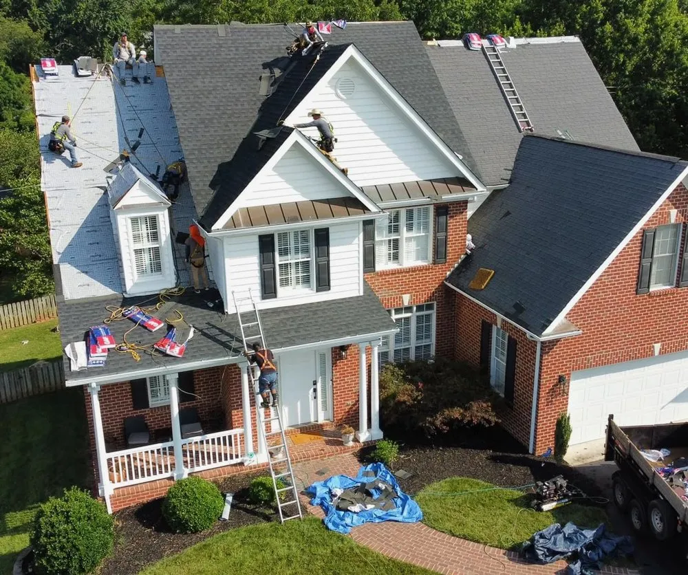 Licensed metal roofing installation after storm damage in Wirtz, VA by Mason Roofing