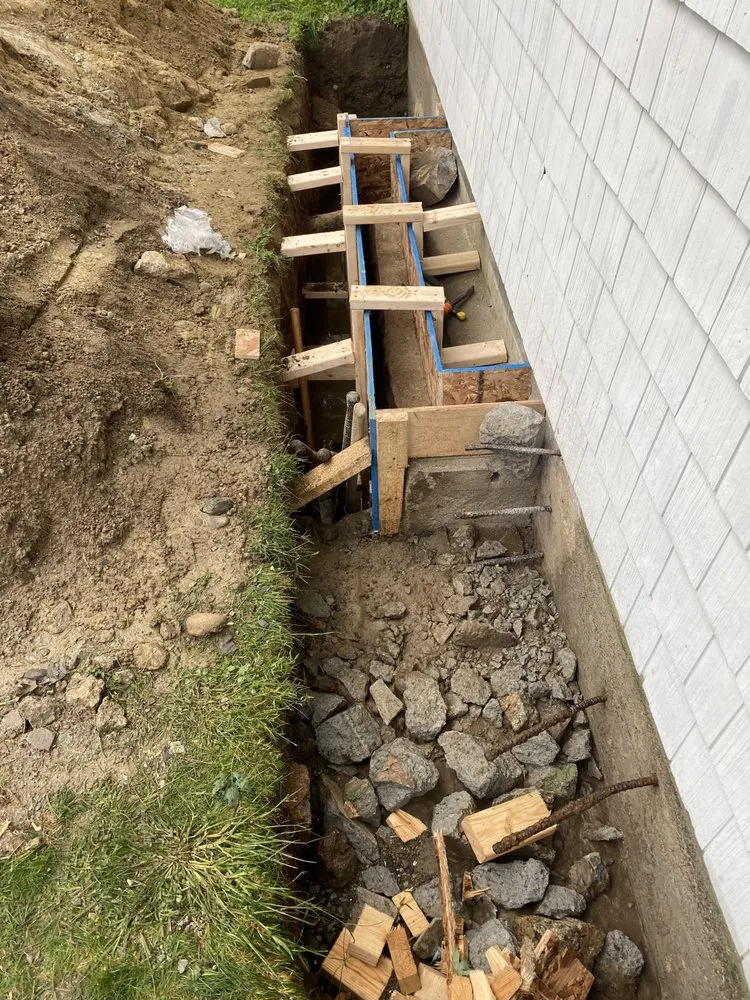 Slide of Mass-wide masonry and waterproofing