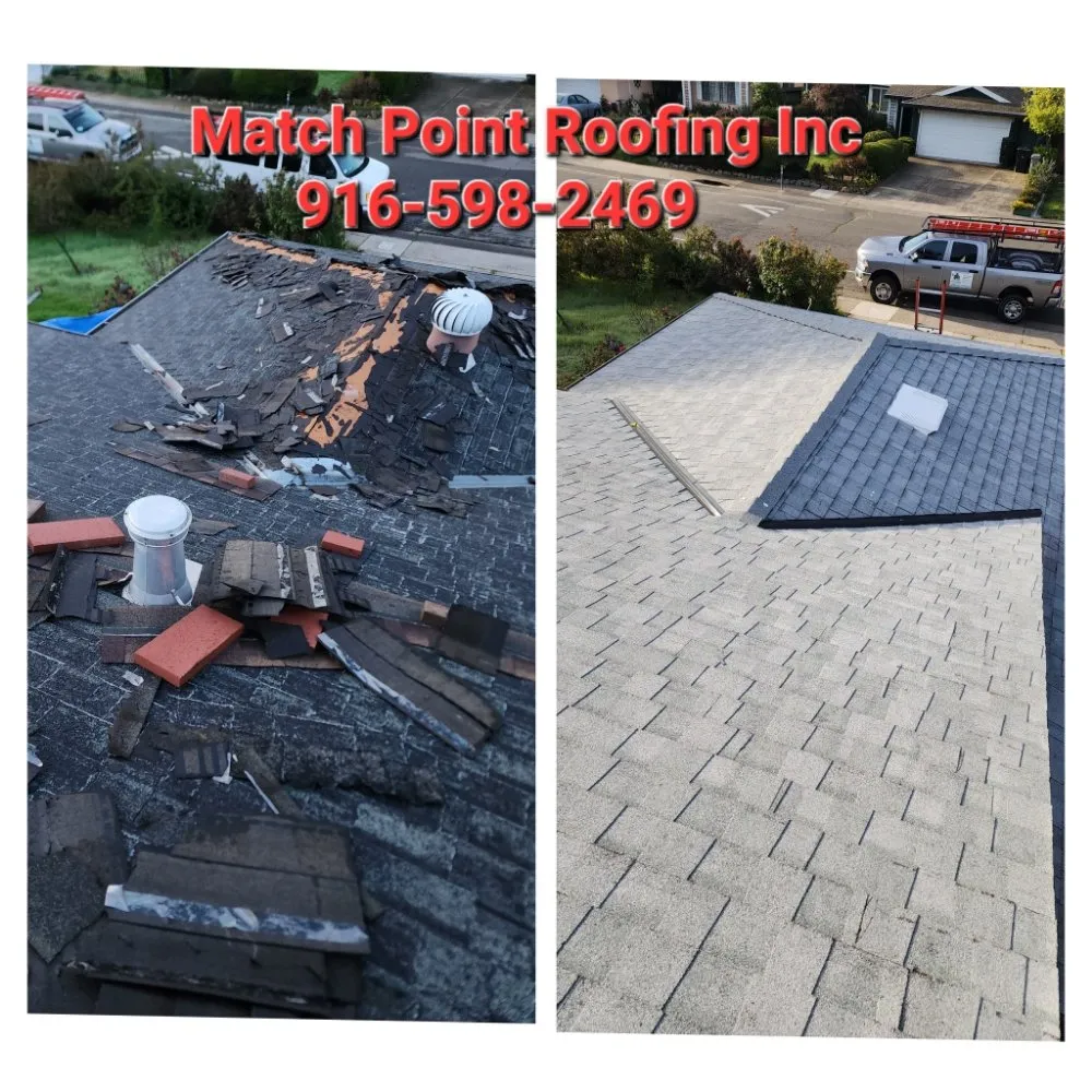 Slide of Match Point Roofing