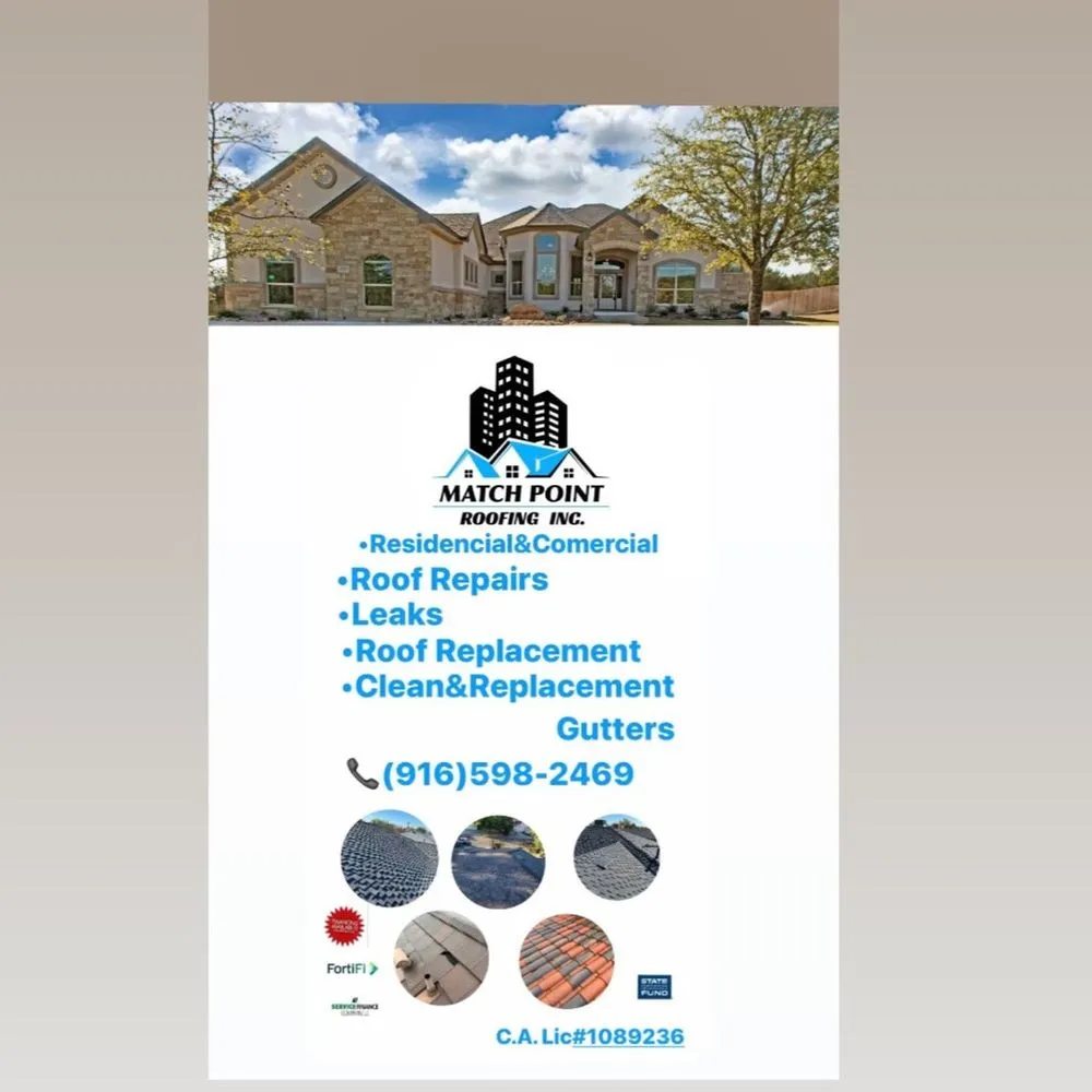 Slide of Match Point Roofing