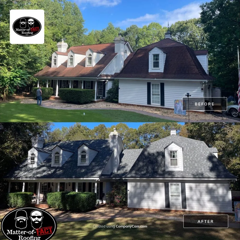 Slide of Matter-of-Fact Roofing