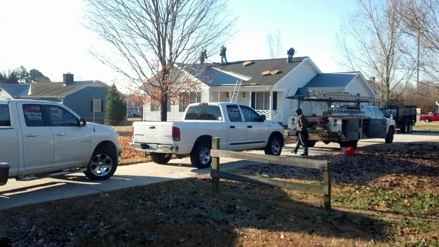 Slide of Matthews Roofing