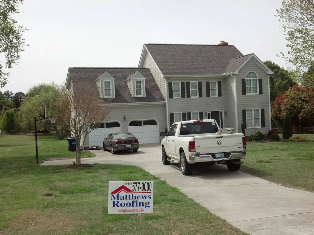 Slide of Matthews Roofing