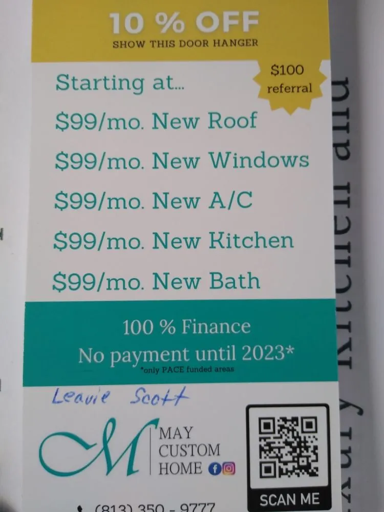 Slide of May Custom Home