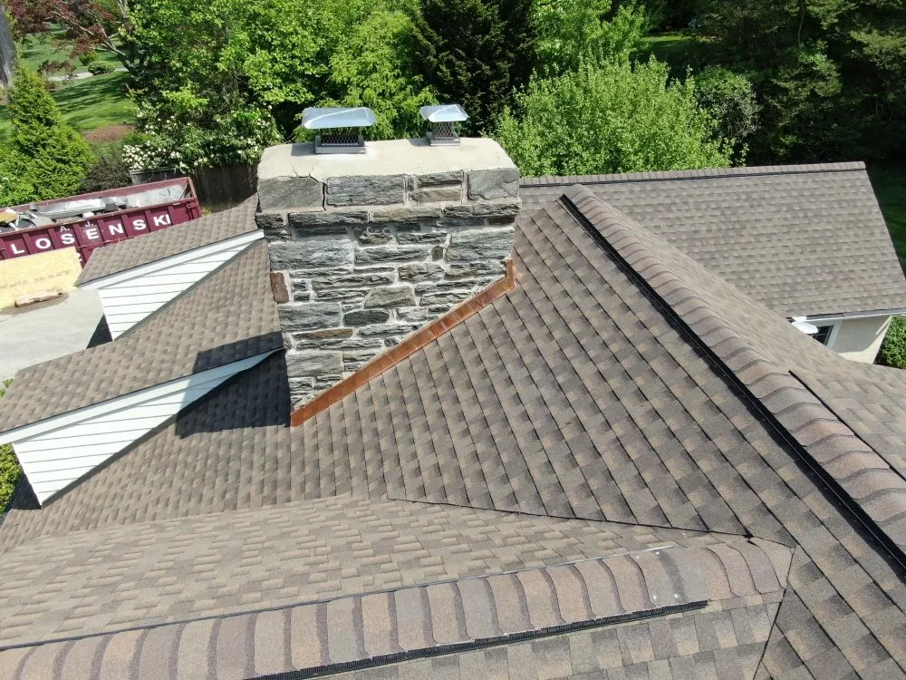 Emergency storm damage roof repair in Newtown Square, PA - MB Roofing