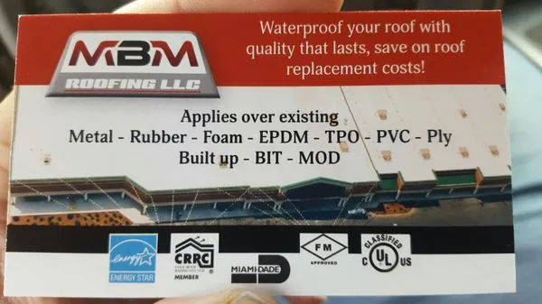MBM roofing