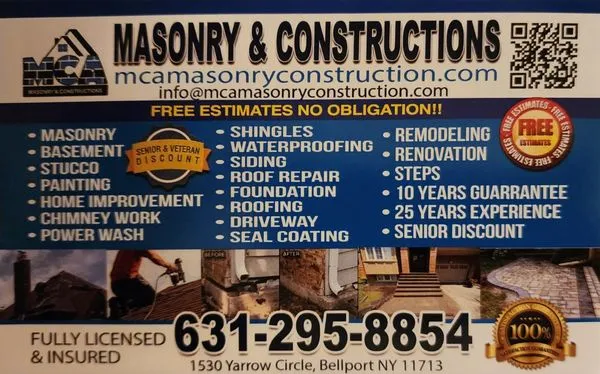 MCA Masonry Construction