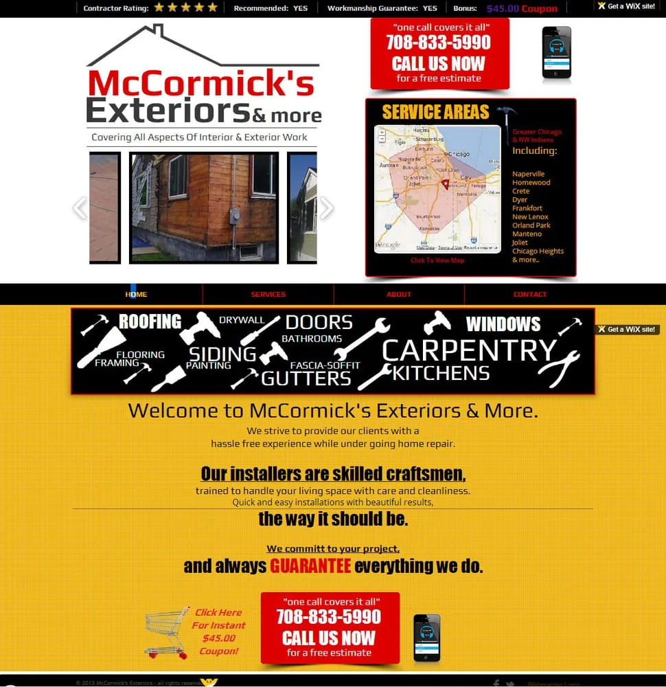 Slide of McCormick's Exteriors