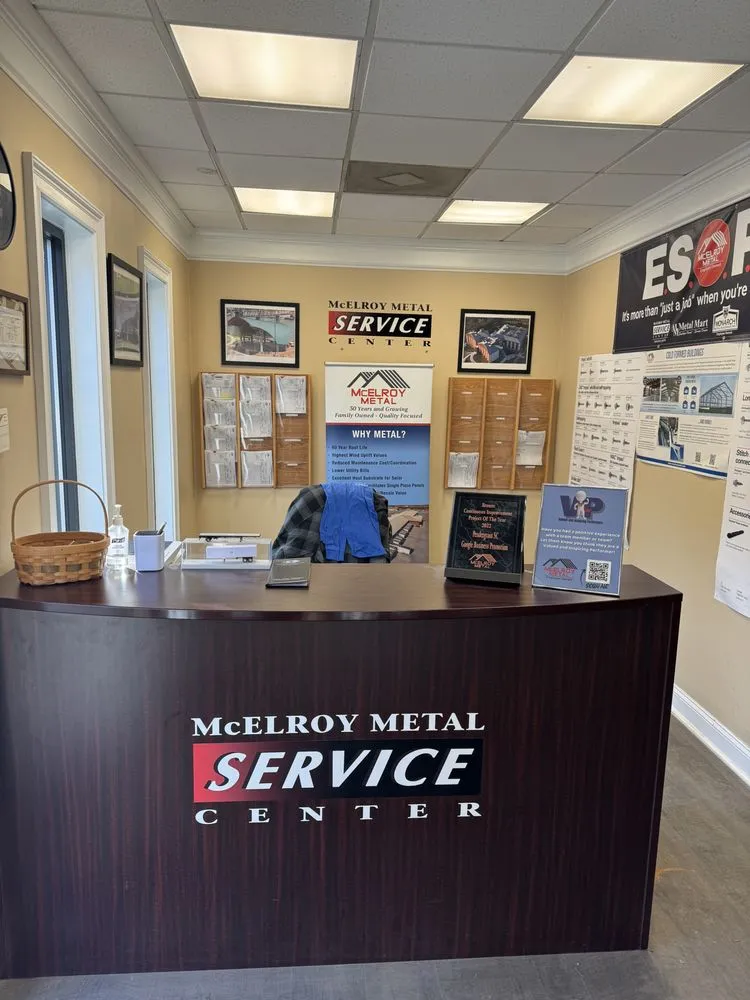 Slide of McElroy Metal Service Center