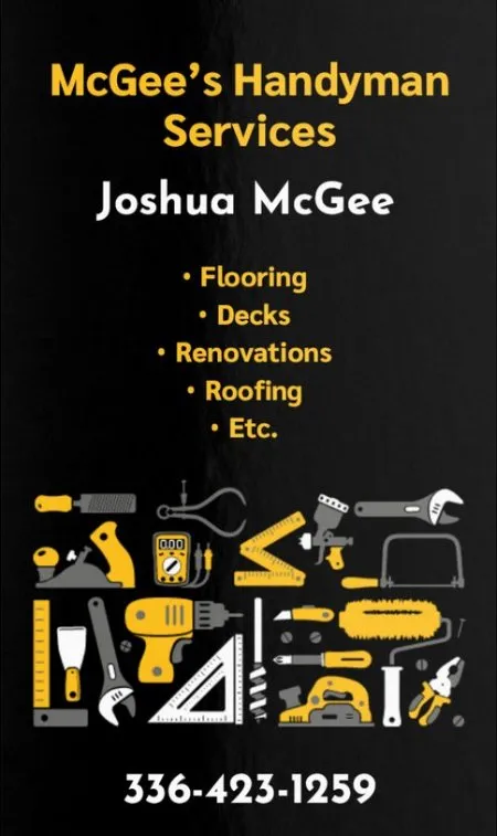 Slide of McGee's Handyman Services