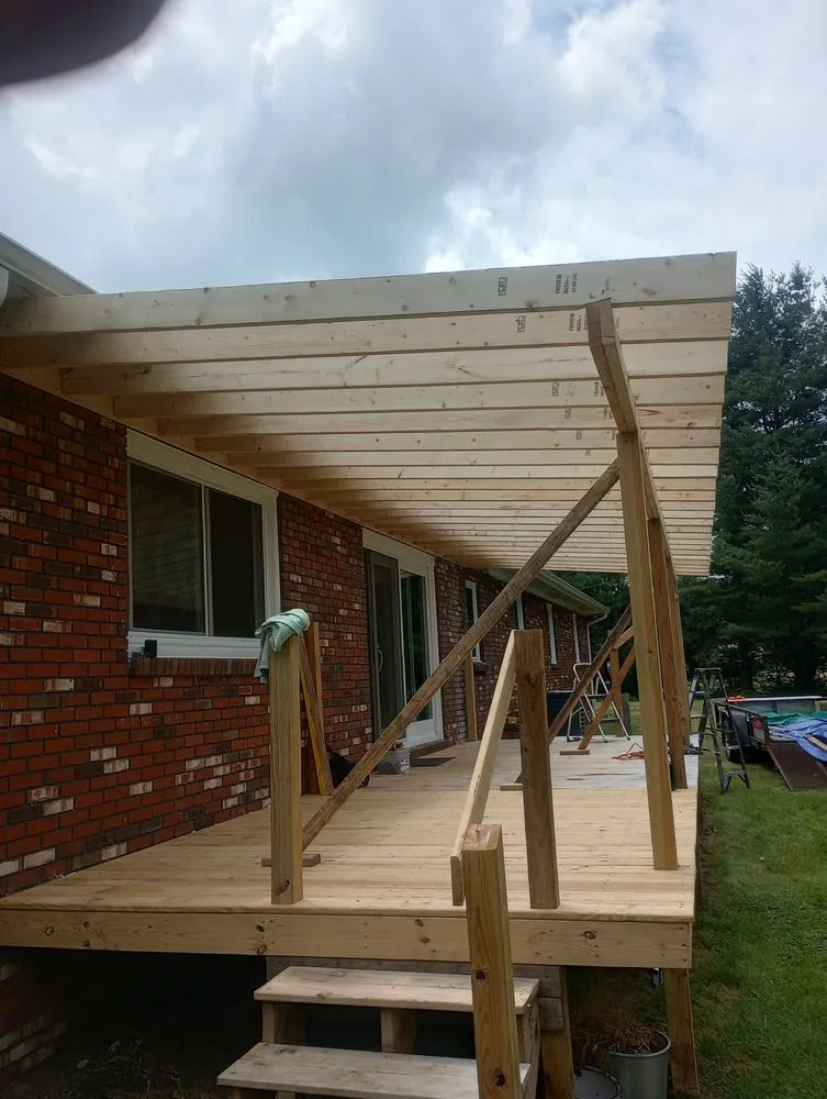 Emergency storm damage roof repair in Nettie, WV by McKinney Construction