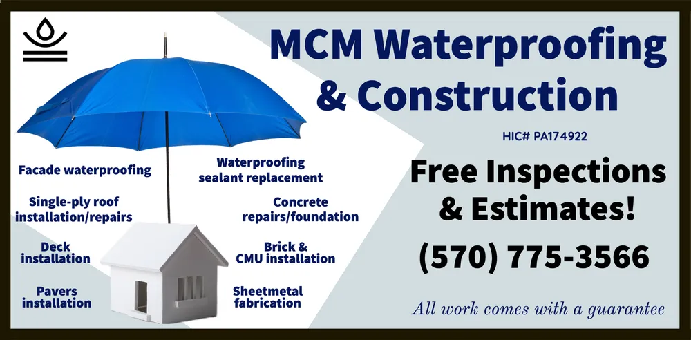Slide of MCM Waterproofing & Construction