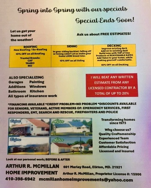 Slide of McMillan Arthur R Home Improvement