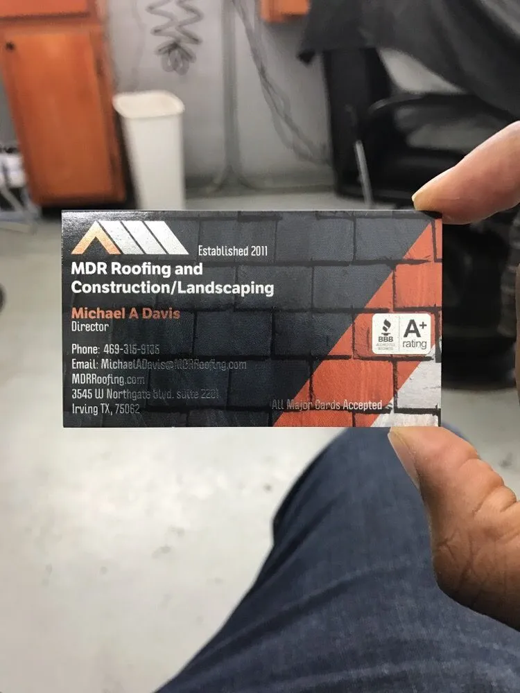 Slide of MDR Roofing and Construction