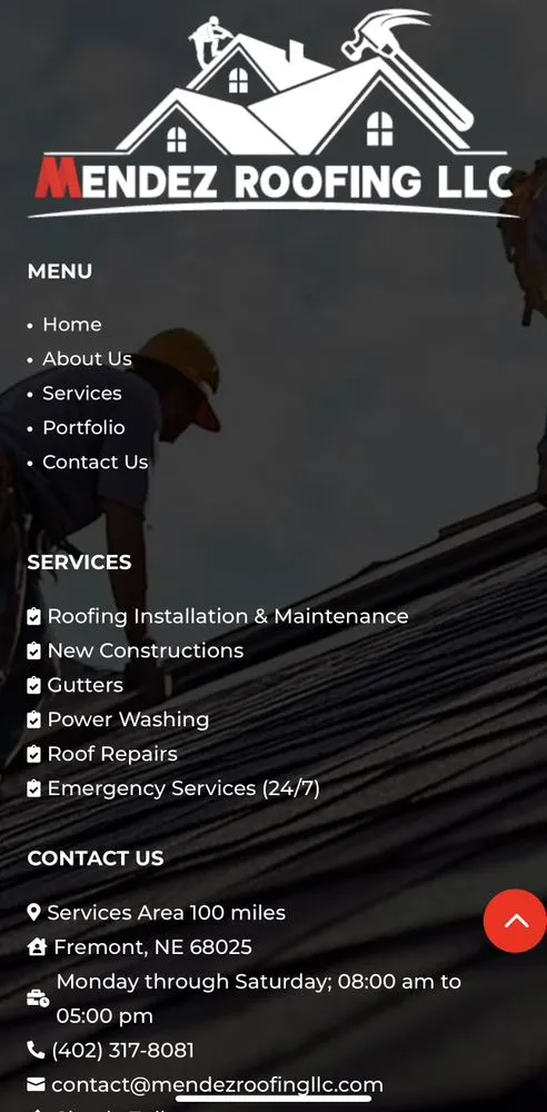 Slide of Mendez Roofing