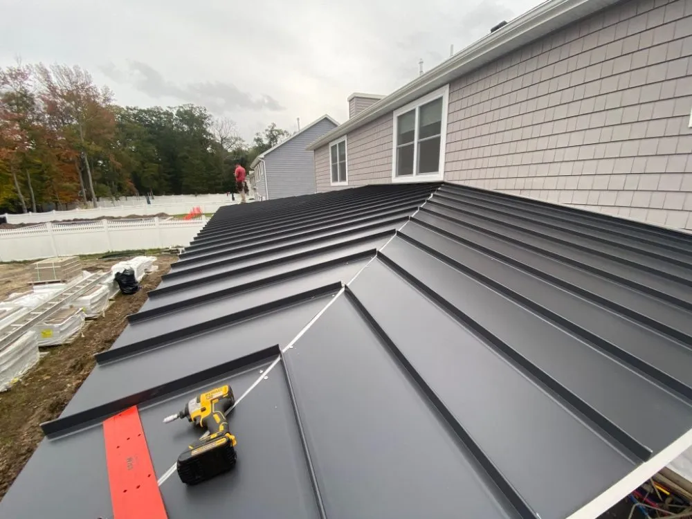 Slide of Metal Roof