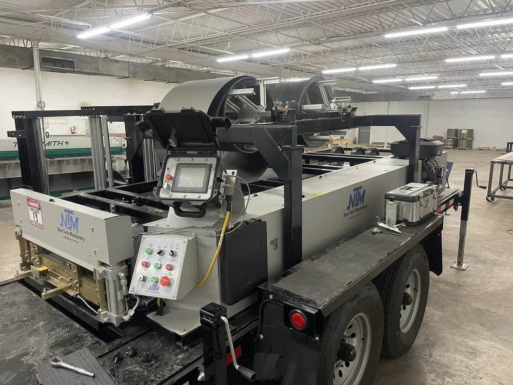 Slide of Metal Roof Production