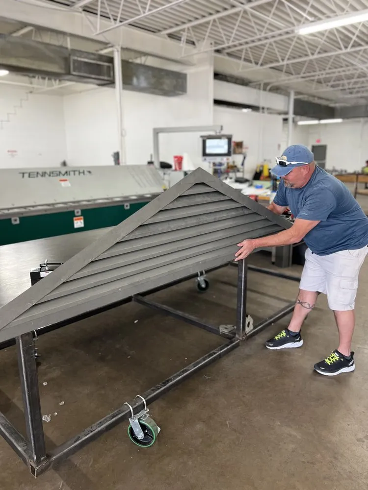 Slide of Metal Roof Production