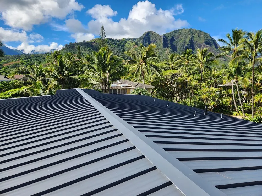 Slide of Metal Roof Pros-Kaua'i Roof Installers